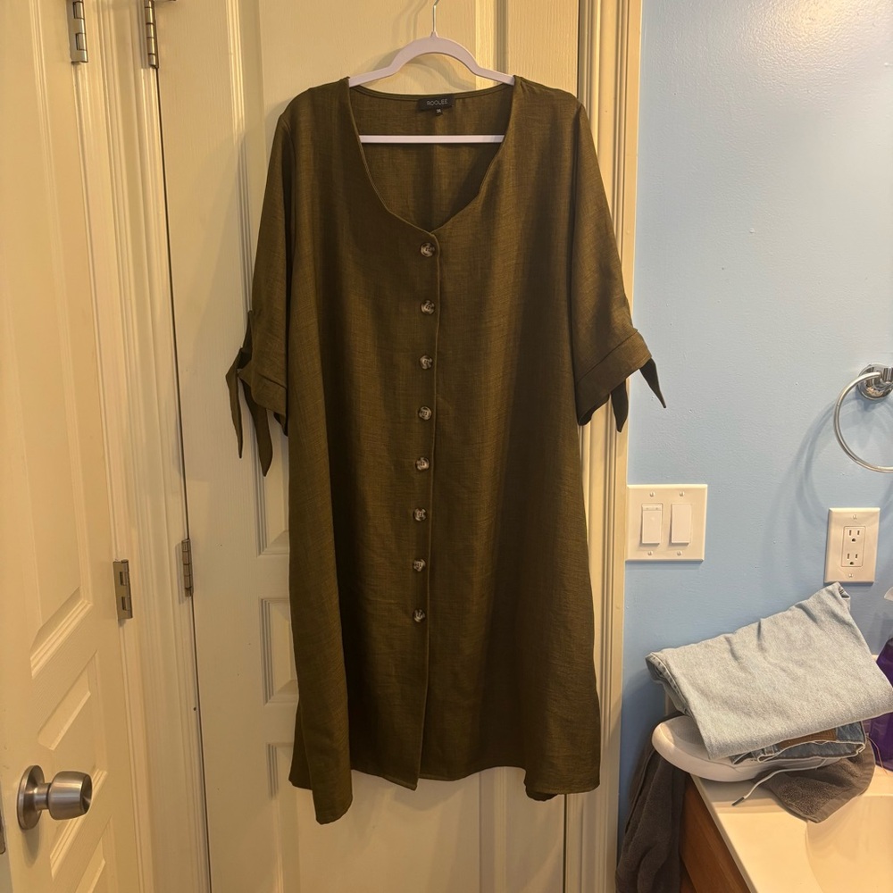 Roolee | Olive Green Dress